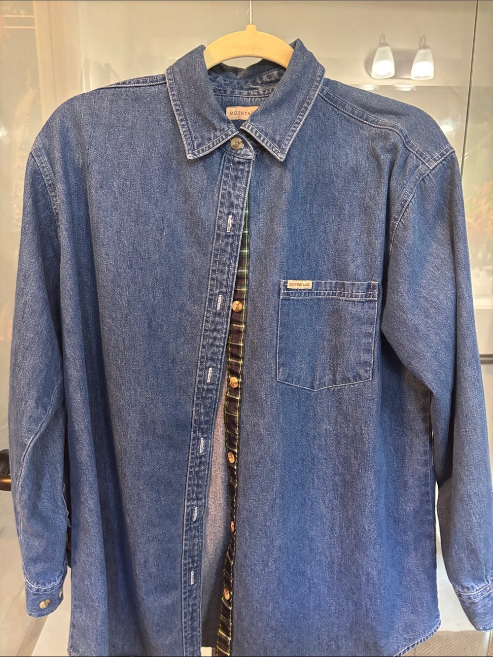 Mountain Lake Dark Blue Denim Shirt Jacket